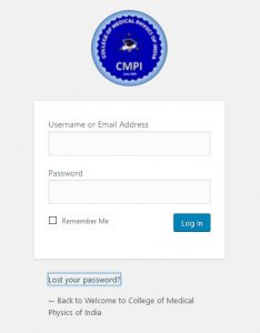 Lost Password link on Login Page