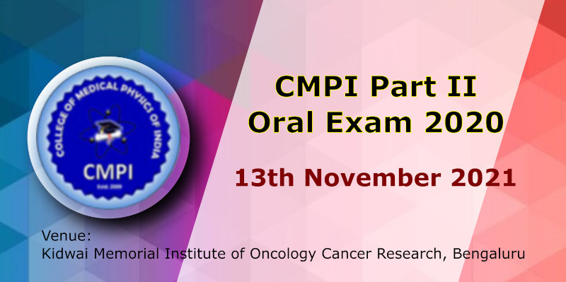 Attention !!! CMPI Part II Oral Exam 2020 Schedule
